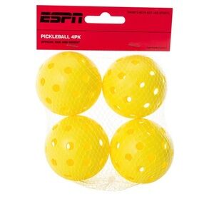 ESPN Yellow Pickleball Ball Set (4)
